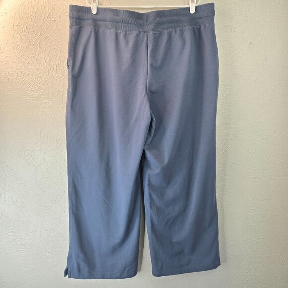 L.L. Bean Ultrasoft Sweatpants Plus Size 2X Blue Wide Leg Pull On Relaxed Fit - Picture 6 of 13
